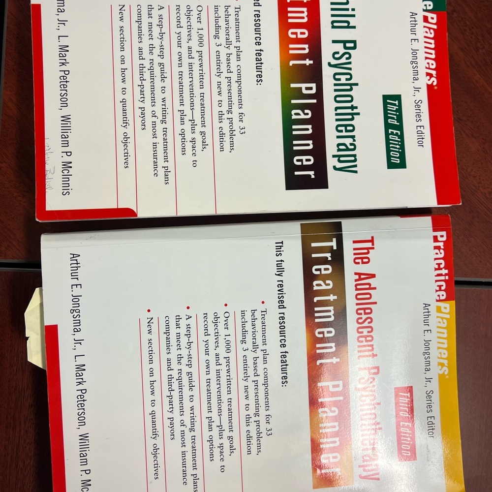 2 Pactice planner/ treatment planner